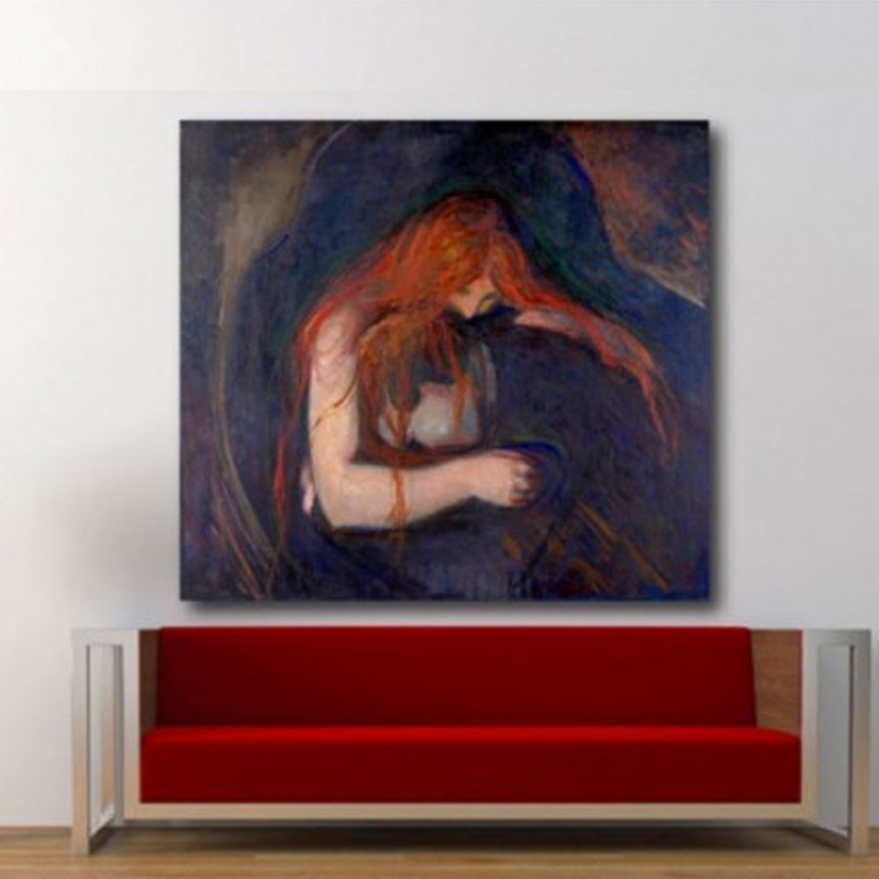 Πίνακας σε καμβά με Ζωγραφική Edvard Munch The Vampire